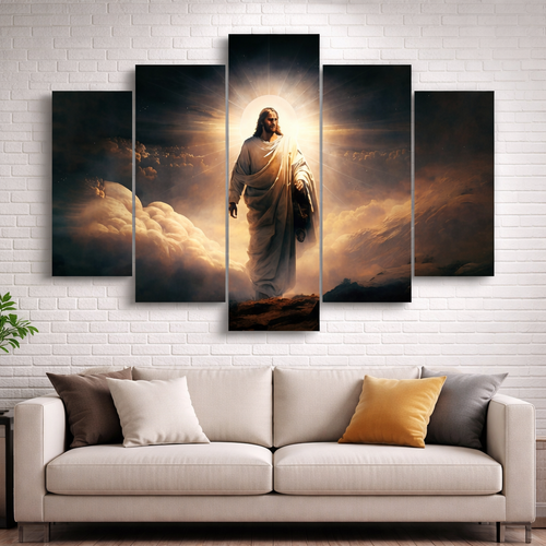 CUADRO DE 5 PIEZAS RELIGIOSO - W 139